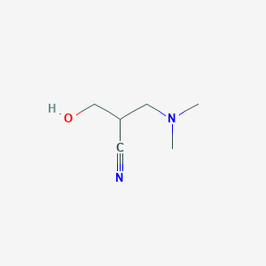 molecular formula C6H12N2O B8468937 2-Hydroxymethyl-3-dimethylaminopropionitrile 