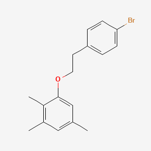 molecular formula C17H19BrO B8468943 1-[2-(4-Bromophenyl)ethoxy]-2,3,5-trimethylbenzene CAS No. 625434-14-2