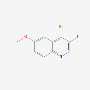 molecular formula C10H7BrFNO B8469070 3-Fluoro-4-bromo-6-methoxyquinoline 