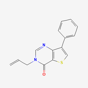 molecular formula C15H12N2OS B8469129 3-Allyl-7-phenylthieno[3,2-d]pyrimidin-4(3H)-one 