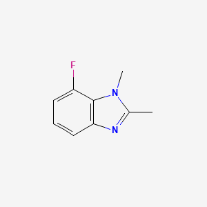 molecular formula C9H9FN2 B8469142 1,2-Dimethyl-7-fluorobenzimidazole 