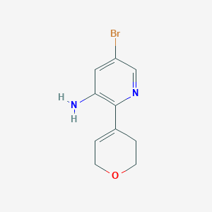 molecular formula C10H11BrN2O B8469181 5-Bromo-2-(3,6-dihydro-2H-pyran-4-yl)-3-pyridinamine 
