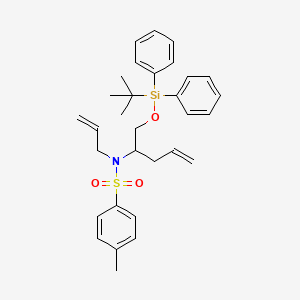 molecular formula C31H39NO3SSi B8469205 N-allyl-N-(1-((tert-butyldiphenylsilyl)oxy)pent-4-en-2-yl)-4-methylbenzenesulfonamide 