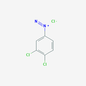 molecular formula C6H3Cl3N2 B8469243 Benzenediazonium, 3,4-dichloro-, chloride CAS No. 50379-99-2