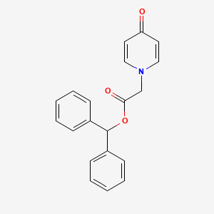molecular formula C20H17NO3 B8469252 1-Diphenylmethoxycarbonylmethyl-4-pyridone 