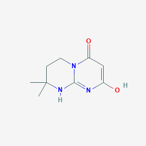 2-hydroxy-8,8-dimethyl-6,7,8,9-tetrahydro-4H-pyrimido[1,2-a]pyrimidin-4-one