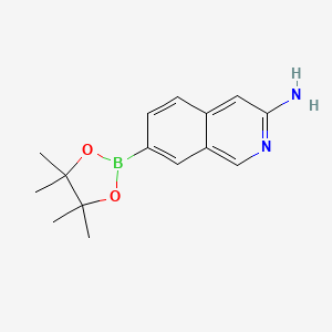 7-(4,4,5,5-Tetramethyl-1,3,2-dioxaborolan-2-yl)isoquinolin-3-amine