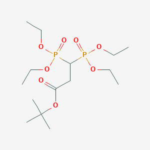 molecular formula C15H32O8P2 B8469291 Tetraethyl (dimethylethoxycarbonylethylidene)bisphosphonate 