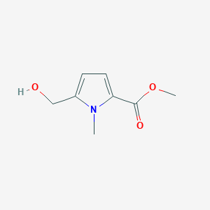 molecular formula C8H11NO3 B8469296 methyl 5-(hydroxymethyl)-1-methyl-1H-pyrrole-2-carboxylate 