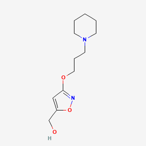 molecular formula C12H20N2O3 B8469357 [3-(3-Piperidin-1-yl-propoxy)-isoxazol-5-yl]-methanol 