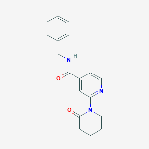 molecular formula C18H19N3O2 B8469380 N-benzyl-2-(2-oxopiperidin-1-yl)isonicotinamide 