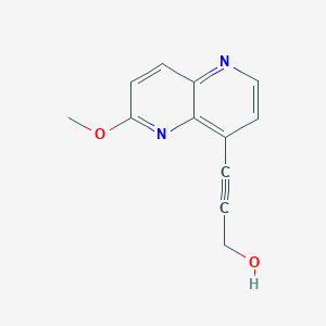 3-(6-Methoxy-[1,5]naphthyridin-4-yl)-prop-2-yn-1-ol