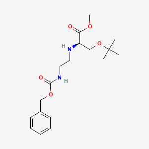 (R)-methyl 2-(2-(benzyloxycarbonylamino)ethylamino)-3-t-butoxypropanoate