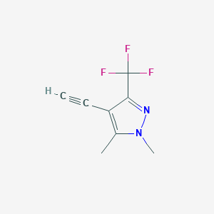 4-Ethinyl-1,5-dimethyl-3-(trifluoromethyl)-1h-pyrazole