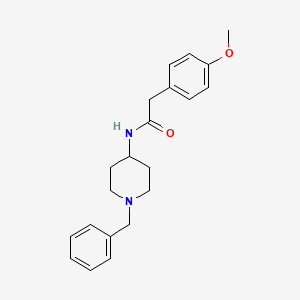 molecular formula C21H26N2O2 B8469579 N-(1-Benzyl-4-piperidinyl)-2-(4-methoxyphenyl)acetamide 