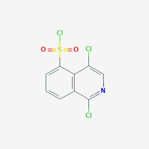 molecular formula C9H4Cl3NO2S B8469580 5-Isoquinolinesulfonyl chloride,1,4-dichloro- 