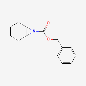 molecular formula C14H17NO2 B8469599 Benzyl 7-azabicyclo[4.1.0]heptane-7-carboxylate CAS No. 553645-89-9