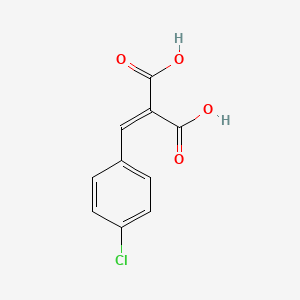 molecular formula C10H7ClO4 B8469605 p-Chlorophenylmethylenemalonic Acid 