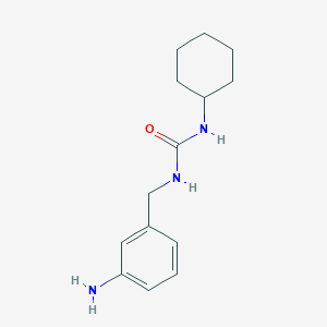 molecular formula C14H21N3O B8469704 1-(3-Amino-benzyl)-3-cyclohexyl-urea 