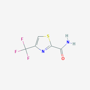molecular formula C5H3F3N2OS B8469709 4-Trifluoromethyl-thiazole-2-carboxylic acid amide 