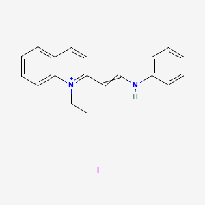 molecular formula C19H19IN2 B8469756 2-(2-Anilinoethenyl)-1-ethylquinolin-1-ium iodide CAS No. 53724-80-4