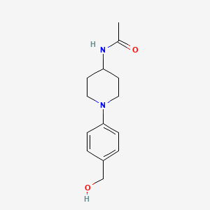N-(1-(4-(hydroxymethyl)phenyl)piperidin-4-yl)acetamide