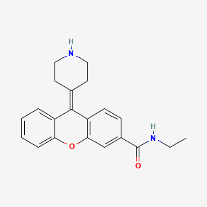 molecular formula C21H22N2O2 B8469813 N-Ethyl-9-(piperidin-4-ylidene)-9H-xanthene-3-carboxamide CAS No. 825649-38-5