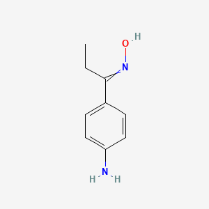 molecular formula C9H12N2O B8469840 N-[1-(4-Aminophenyl)propylidene]hydroxylamine CAS No. 6013-66-7