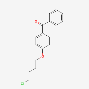 molecular formula C17H17ClO2 B8469882 4-(4-Chlorobutoxy)benzophenone 