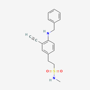 2-(4-(benzylamino)-3-ethynylphenyl)-N-methylethane-1-sulfonamide