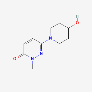 molecular formula C10H15N3O2 B8469928 6-(4-hydroxypiperidin-1-yl)-2-methylpyridazin-3(2H)-one 