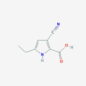 3-Cyano-5-ethyl-1H-pyrrole-2-carboxylic acid