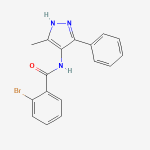 2-bromo-N-(5-methyl-3-phenyl-1H-pyrazol-4-yl)benzamide