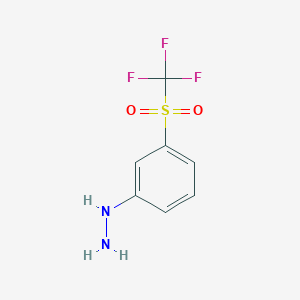 (3-Trifluoromethanesulfonyl-phenyl)-hydrazine