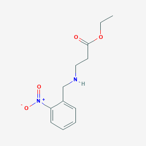 molecular formula C12H16N2O4 B8470084 Ethyl beta-(o-Nitrobenzylamino)-propionate 