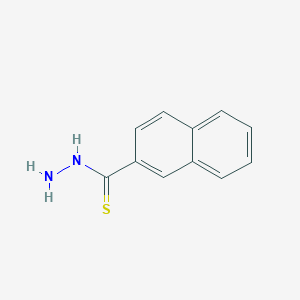 molecular formula C11H10N2S B8470087 Naphthalene-2-carbothioic acid hydrazide 