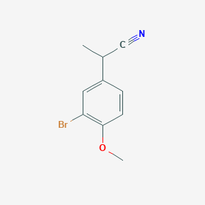 molecular formula C10H10BrNO B8470130 3-Bromo-4-methoxyphenylpropionitrile 