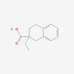 molecular formula C13H16O2 B8470168 2-Ethyl-1,2,3,4-tetrahydro-2-naphthoic acid 