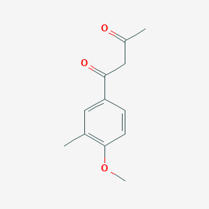 molecular formula C12H14O3 B8470179 1-(4-Methoxy-3-methyl-phenyl)-butane-1,3-dione 