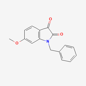 molecular formula C16H13NO3 B8470191 1-Benzyl-6-methoxy-isatin 