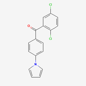 molecular formula C17H11Cl2NO B8470195 (2,5-Dichlorophenyl)[4-(1H-pyrrol-1-yl)phenyl]methanone CAS No. 919769-46-3