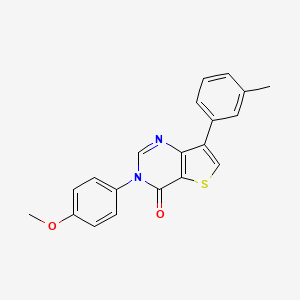 3-(4-Methoxyphenyl)-7-(m-tolyl)thieno[3,2-d]pyrimidin-4(3H)-one