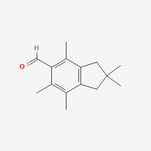 2,2,4,6,7-Pentamethyl-2,3-dihydro-1H-indene-5-carbaldehyde