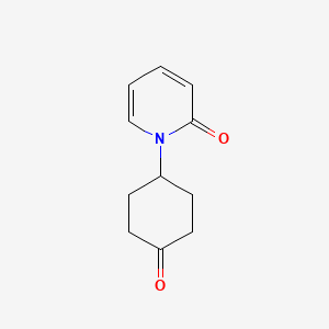 molecular formula C11H13NO2 B8470272 1-(4-Oxo-cyclohexyl)-1H-pyridin-2-one 