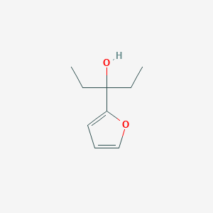 molecular formula C9H14O2 B8470318 3-(2-Furanyl)pentan-3-ol 