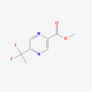 molecular formula C8H8F2N2O2 B8470326 Methyl 5-(1,1-difluoroethyl)pyrazine-2-carboxylate 