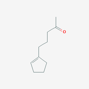 molecular formula C10H16O B8470327 5-(1-Cyclopentenyl)pentan-2-one 