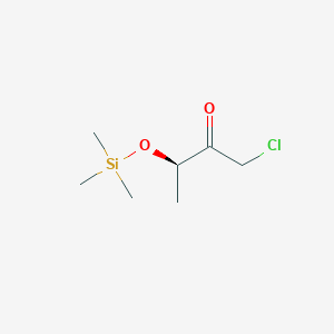 molecular formula C7H15ClO2Si B8470348 (3R)-1-Chloro-3-[(trimethylsilyl)oxy]butan-2-one CAS No. 832151-97-0