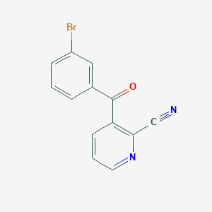 molecular formula C13H7BrN2O B8470351 3-(3-Bromobenzoyl)pyridine-2-carbonitrile 