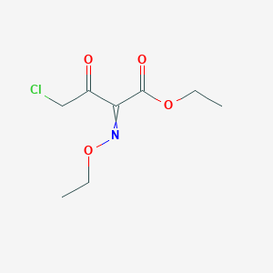 molecular formula C8H12ClNO4 B8470355 Ethyl 4-chloro-2-(ethoxyimino)-3-oxobutanoate CAS No. 68401-21-8